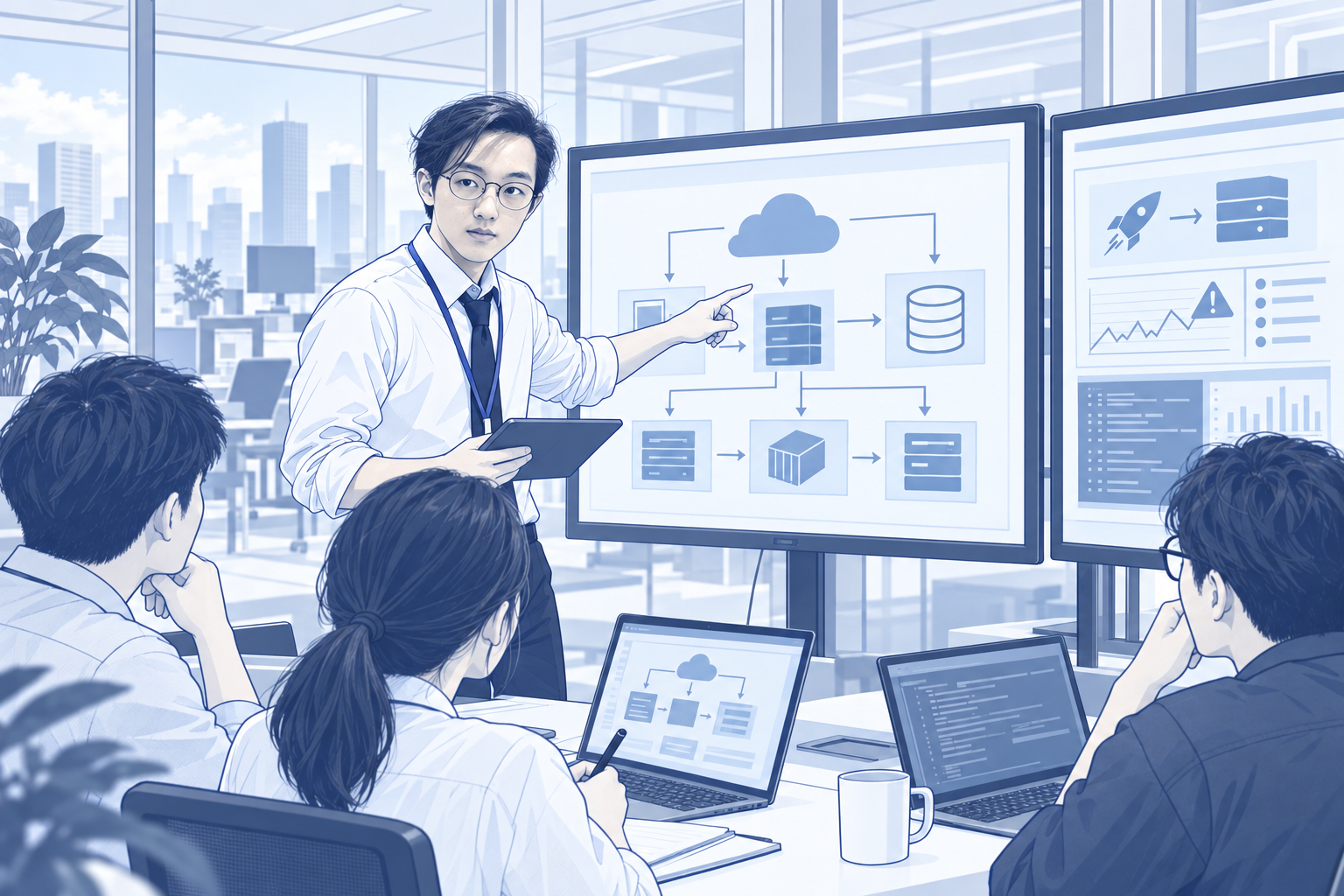 クラウドシステムの設計をチームへ説明する今後の姿